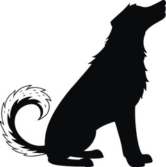  A maximalist vaporwave digital silhouette art.