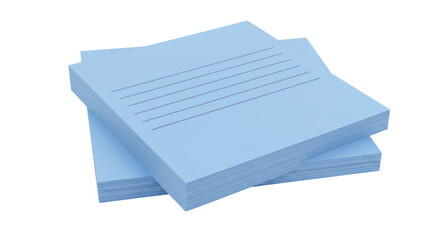 Isolated Stack of Notebooks
