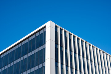 Modern Glass and Metal Skyscraper Office Building, Vilnius, Lithuania