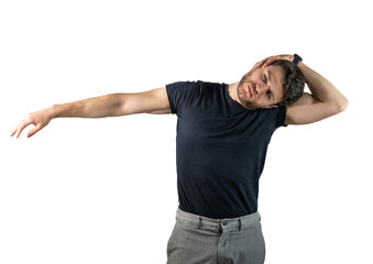 Stretching exercise for muscle relief and flexibility enhancement