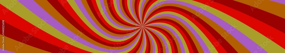 Poster geometric psychedelic abstract swirl ray burst background - seamless looping animation