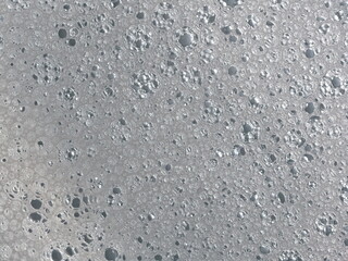 Close-Up of Foamy Surface with Air Bubble Details