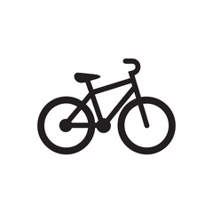 Obraz premium Bicycle Transportation Silhouette Vector Icon