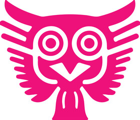 Owl simple icon. Vector ICON all icon Viktor 