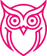 Naklejka premium Owl simple icon. Vector ICON all icon Viktor 