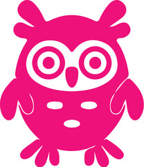 Owl simple icon. Vector ICON all icon Viktor 