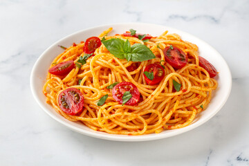 Delicious appetizer classic Italian spaghetti pasta and tomato sauce - Spaghetti bolognese
