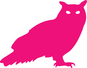 Owl simple icon. Vector ICON all icon Viktor 