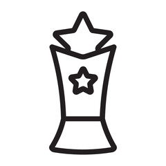 trophy line icon
