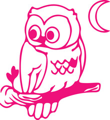 Owl simple icon. Vector ICON all icon Viktor
