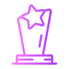 trophy gradient icon