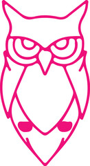 Owl simple icon. Vector ICON all icon Viktor
