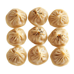Fototapeta premium Nine savory, steamed dumplings