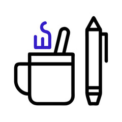 Abstract Blue Symbol on Black Background - Minimalist Graphic Design