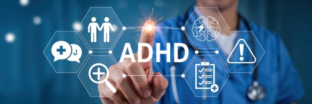 Interactive display of attention deficit hyperactivity disorder