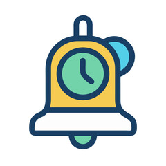 Colorful Alarm Clock Icon - Time Management, Reminders, Schedule