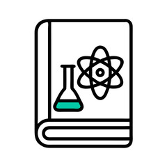 Science Textbook Icon: Chemistry, Education, Learning, and Scientific Knowledge