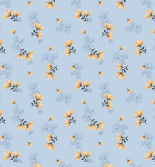 seamless pattern with camomiles