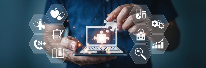 Interactive digital health system integration concept