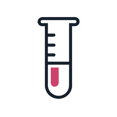 Test Tube Icon: Science, Chemistry, Experiment - Vector Illustration