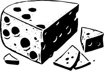 illustration of a cheese 