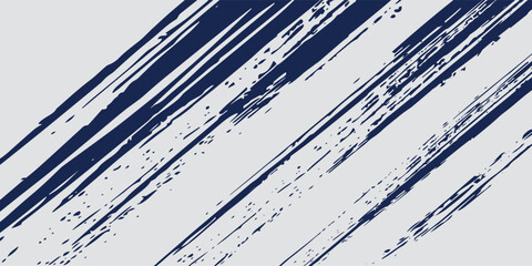Vector black paint, ink brush stroke, dry grunge brush smear, line or texture.