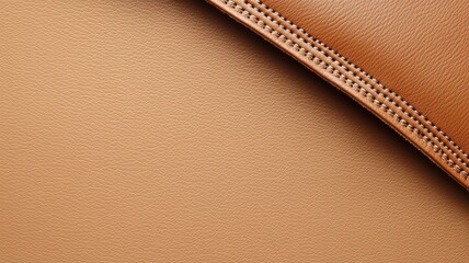 Brown Leather Texture Background with Stitching Detail brown leather texture background stitching