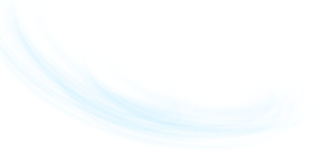 Air flow Isolated PNG and vector isolated. Effect of winter air and wind stream waves effect in blue color.