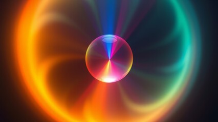 Rotating glowing sphere image