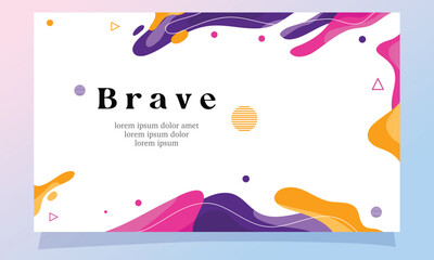  Minimalist Brave Concept with Fluid Yellow Accents