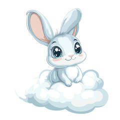 Obraz premium easter bunny with a white background