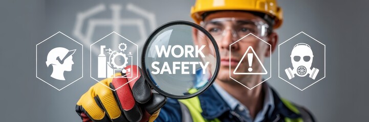 Focused industrial worker reviewing work safety protocols.