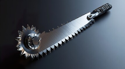 Futuristic Metal Saw Design