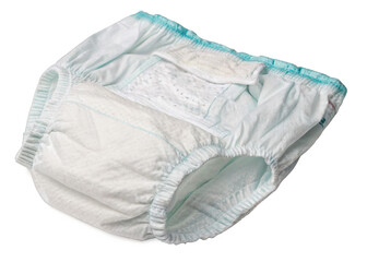 Diaper isolated on a transparent background.