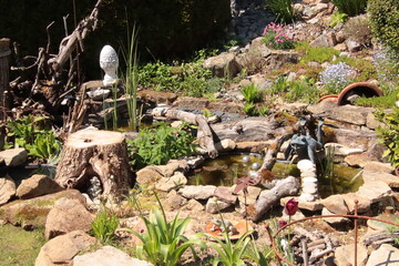 Teichgestaltung  mit Sandarium 