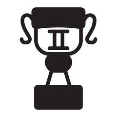 trophy glyph icon