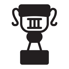trophy glyph icon