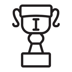 trophy line icon