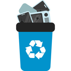 E Waste Trash Bin