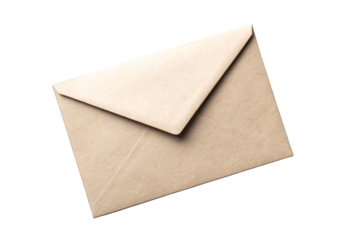 Envelope isolated on a transparent background.