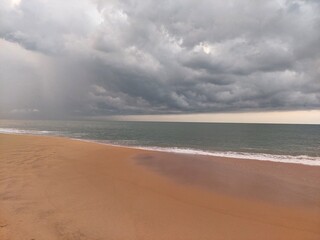 beach and clouds