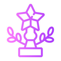 trophy gradient icon