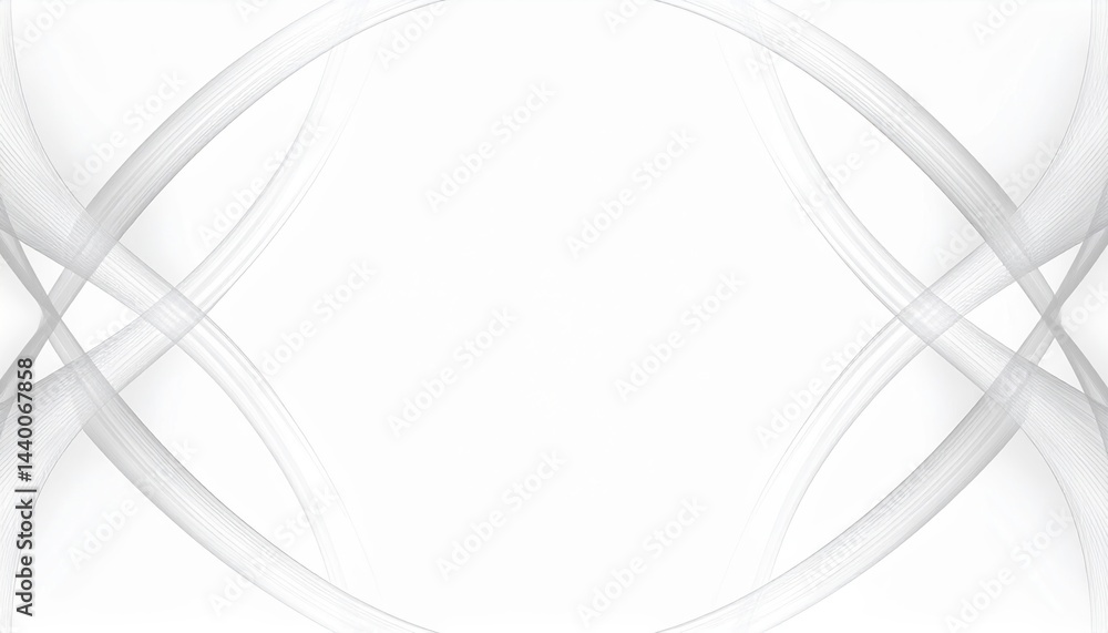 Poster dynamic abstract waves digital art minimalist design white background artistic perspective visual co
