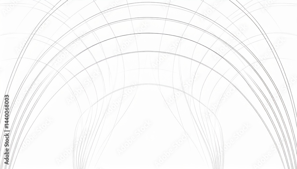 Poster dynamic architectural design modern structure digital art minimalist style abstract viewpoint innova