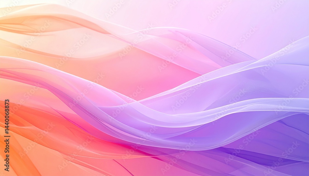 Poster flowing color waves abstract art digital creation modern design soft background aesthetic viewpoint 