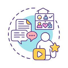 Engage with Content Creator: Video, Feedback, Social Media, Profile Review