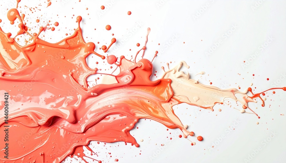 Aufkleber dynamic paint splash action abstract art studio visual content creative environment close-up viewpoi