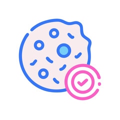 Valid Bacteria or Approved Microorganism Icon: Scientific, Medical, and Healthcare Applications