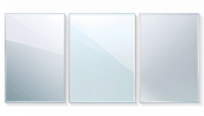 Minimalist glass panels displayed in a modern setting interior design contemporary clear view aesthetic appeal