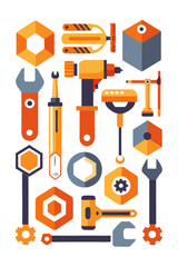  Engaging Assembly Tools Icon Visual